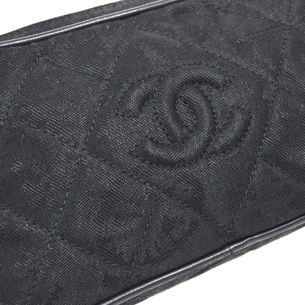 CHANEL 1991-1994 Black Canvas Camera Bag Mini