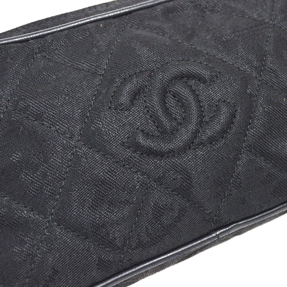 CHANEL 1991-1994 Black Canvas Camera Bag Mini