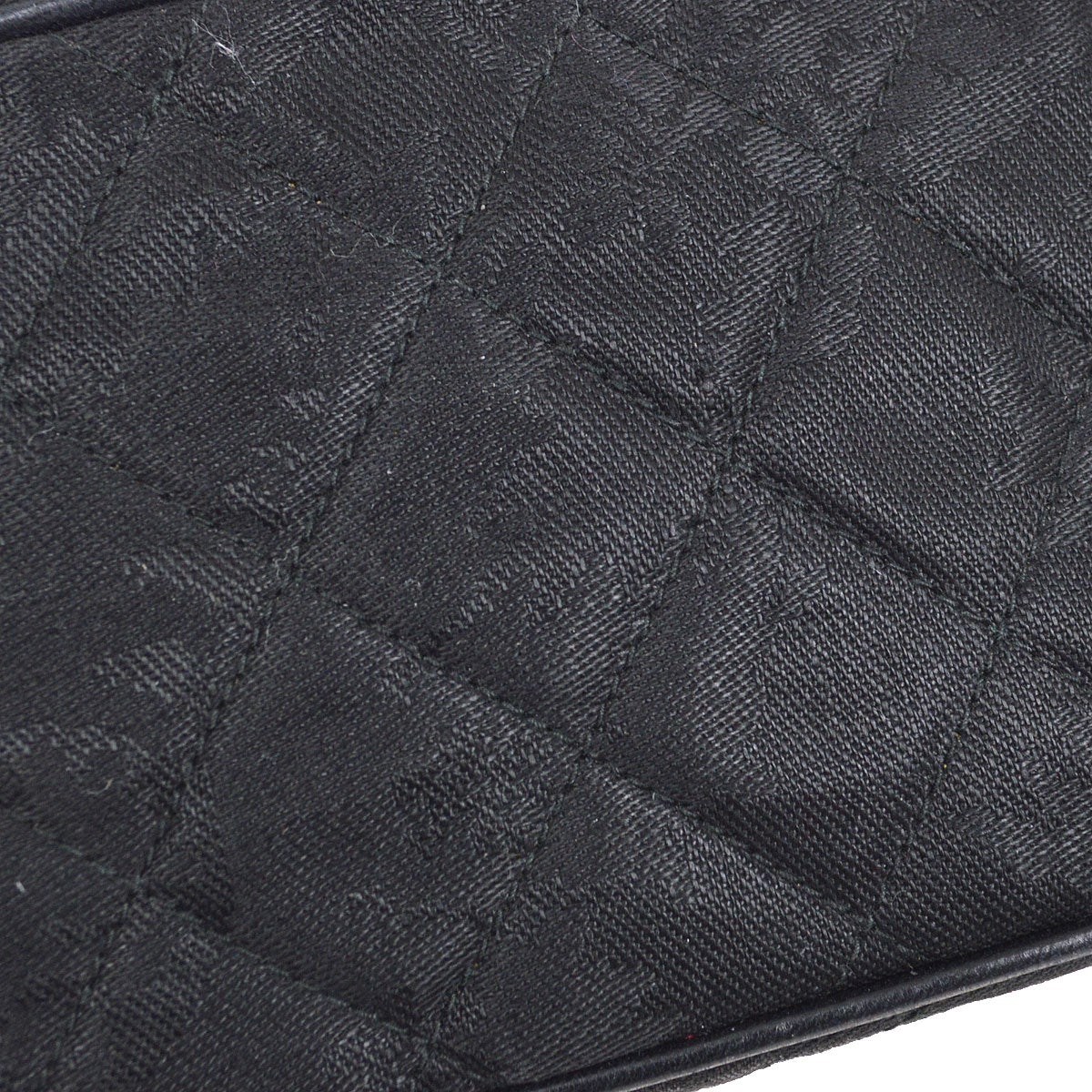 CHANEL 1991-1994 Black Canvas Camera Bag Mini