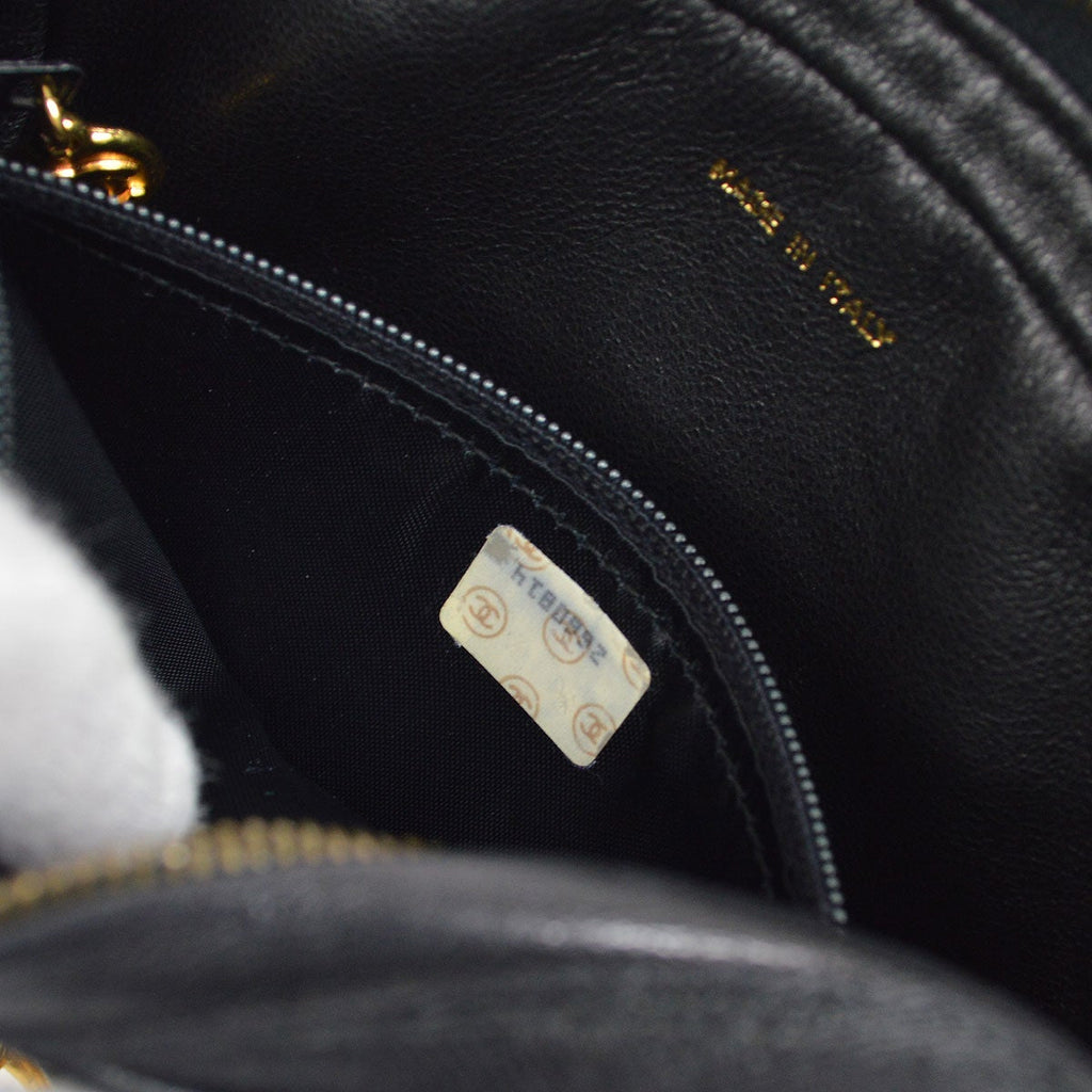 CHANEL 1991-1994 Black Canvas Camera Bag Mini