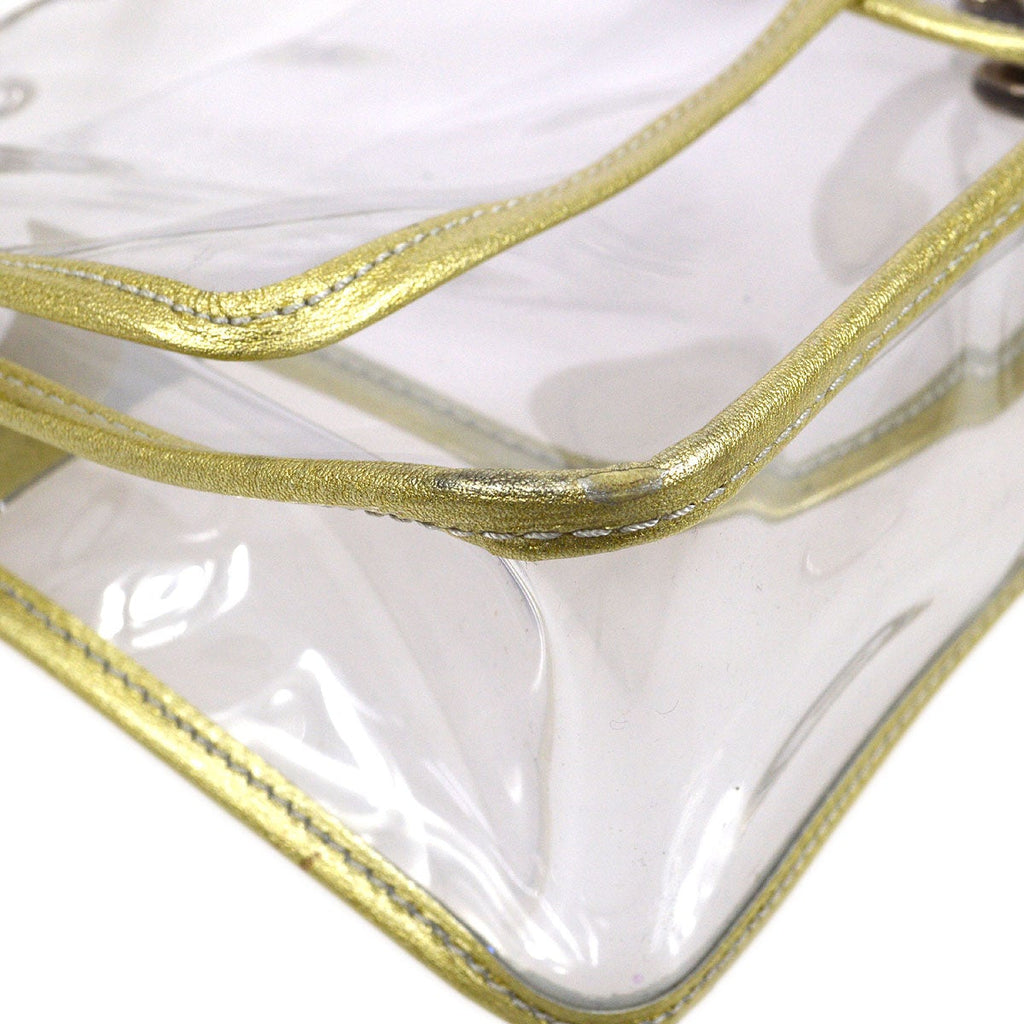 CHANEL 2006-2008 PVC Classic Single Flap Bag Large