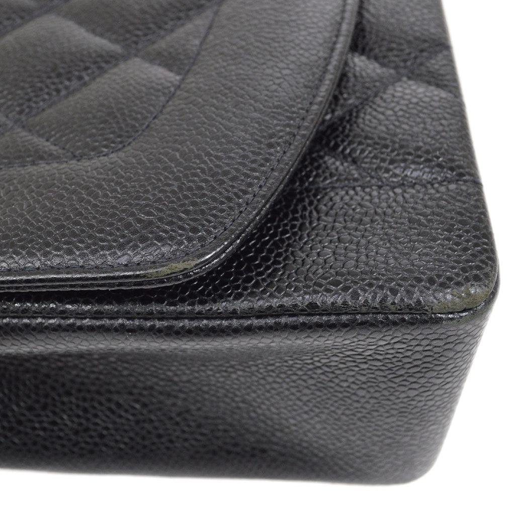 CHANEL 1994-1996 Black Caviar Diana Medium