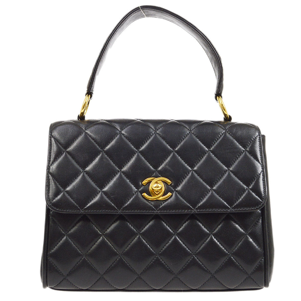 CHANEL 1996-1997 Handbag Mini Black Lambskin