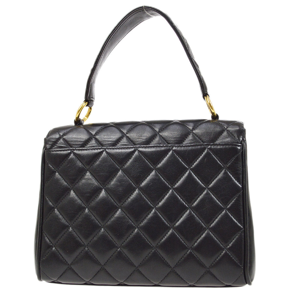 CHANEL 1996-1997 Handbag Mini Black Lambskin