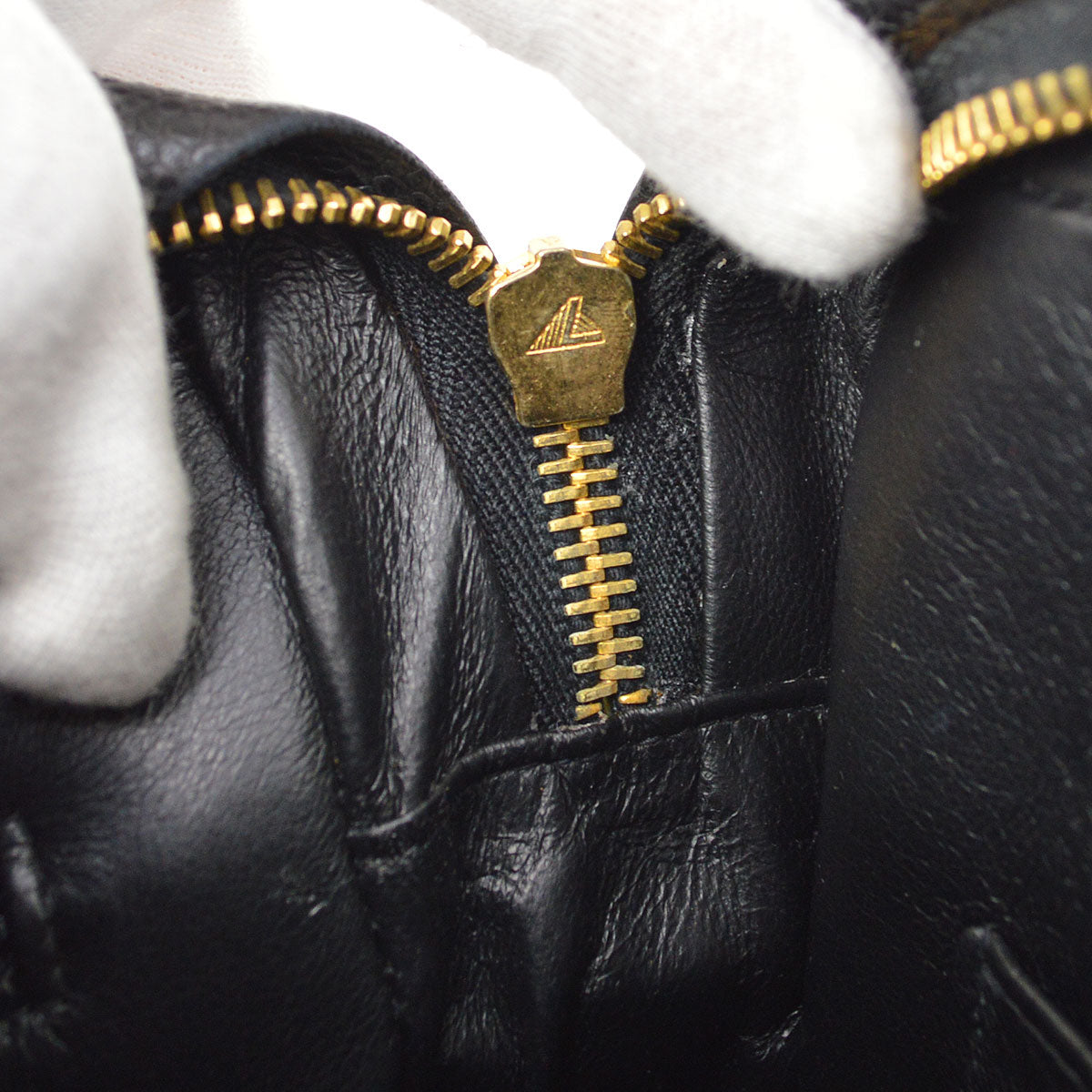 CHANEL 1994-1996 Black Caviar Vertical Pocket Camera Bag Jumbo