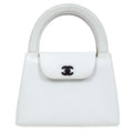 CHANEL 1997-1999 Handbag White Caviar