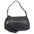 CHANEL 2001-2003 Black Caviar Hobo Bag