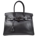 HERMES * 2011 BIRKIN 30 So Black Box calf