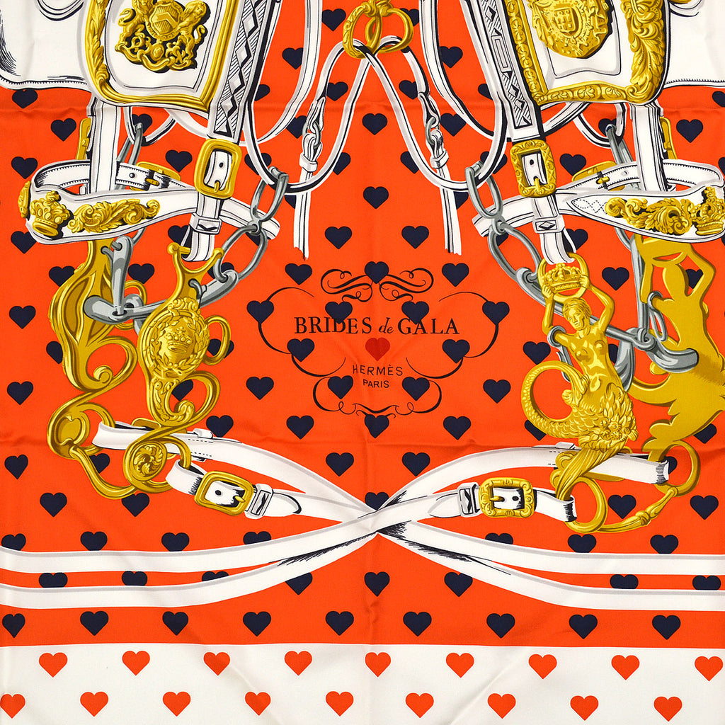 Hermes 2016 Carre 90 Brides De Gala Love by Aline Honore