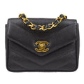 CHANEL 1994-1996 Chevron Letter Flap Bag