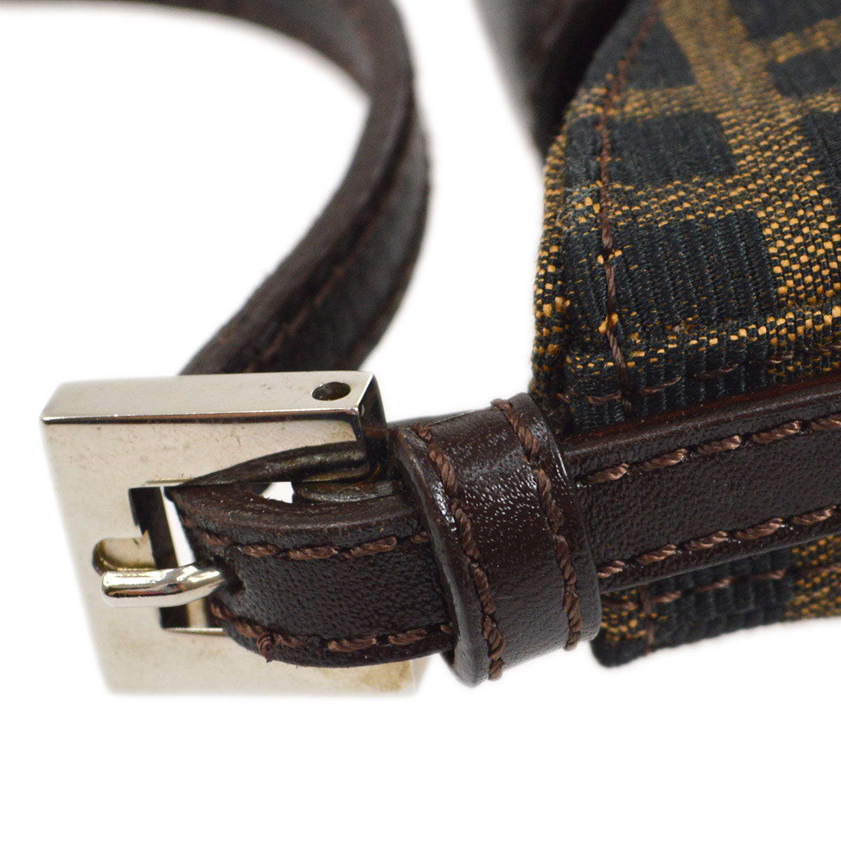 FENDI Zucca Mini Hand Bag Brown 02238