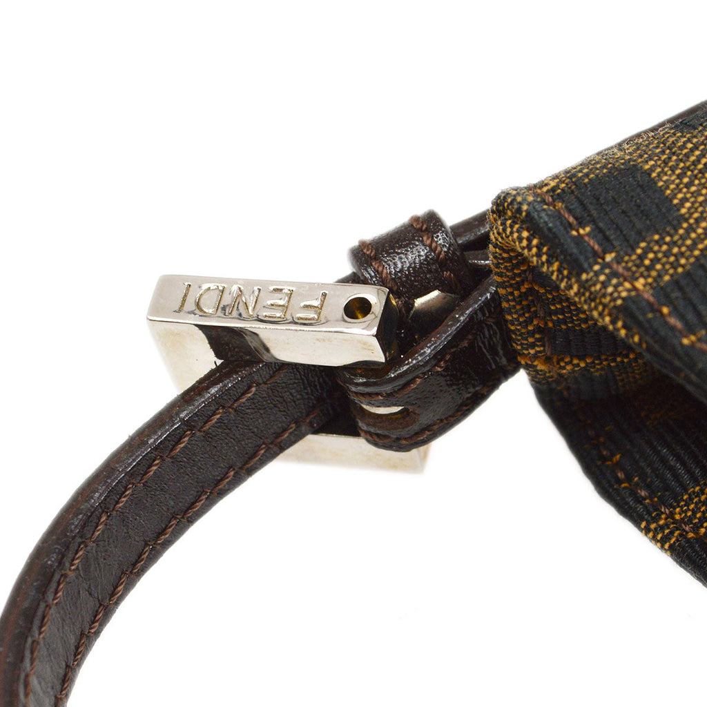 FENDI Zucca Mini Hand Bag Brown 02238