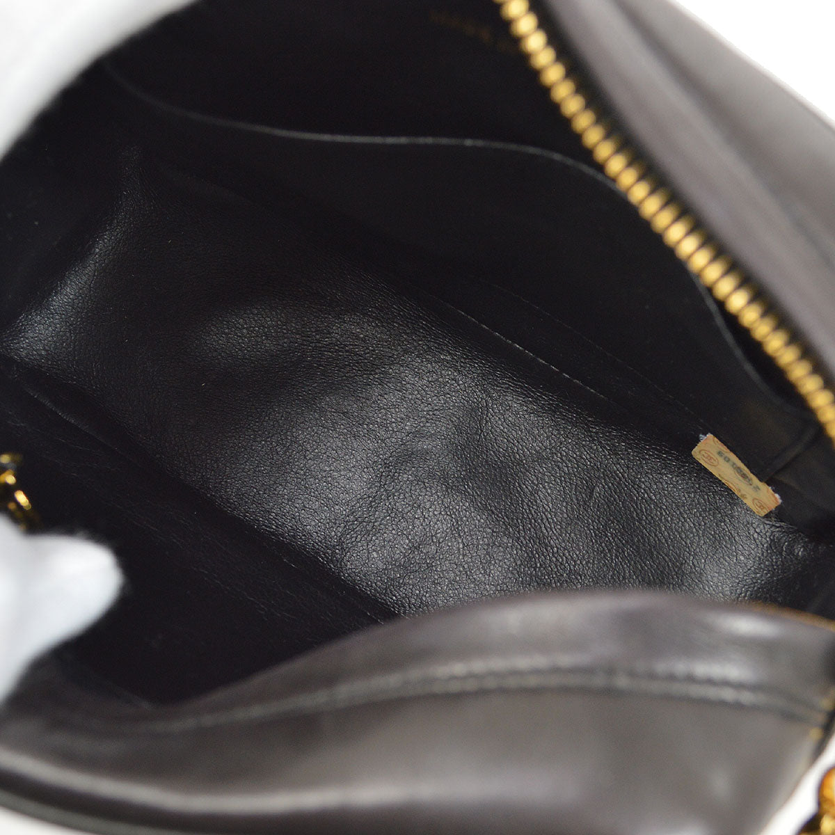CHANEL 1991-1994 Pocket Camera Bag Mini Black Lambskin