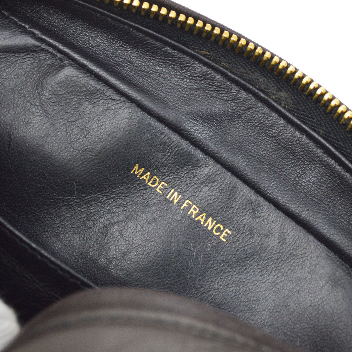 CHANEL 1991-1994 Pocket Camera Bag Mini Black Lambskin