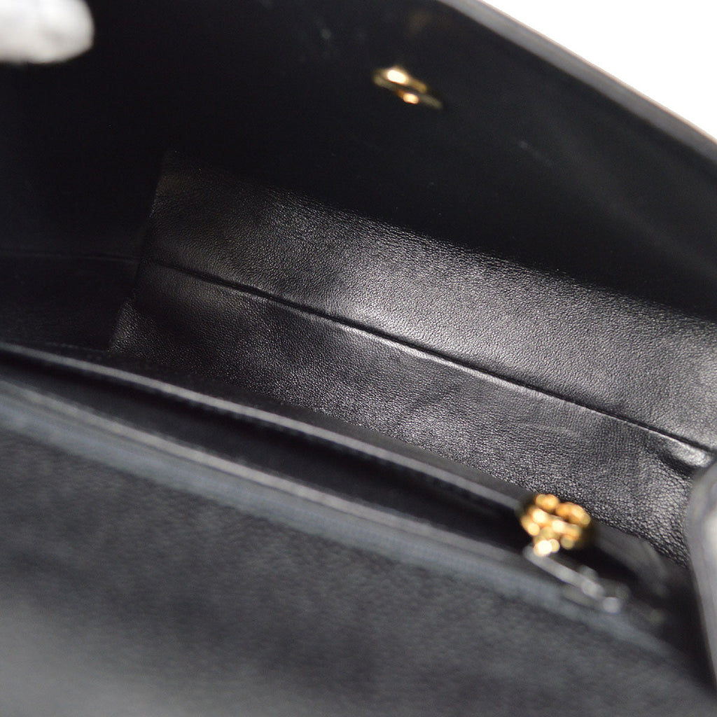 CHANEL 1999 Black Caviar Kelly 25