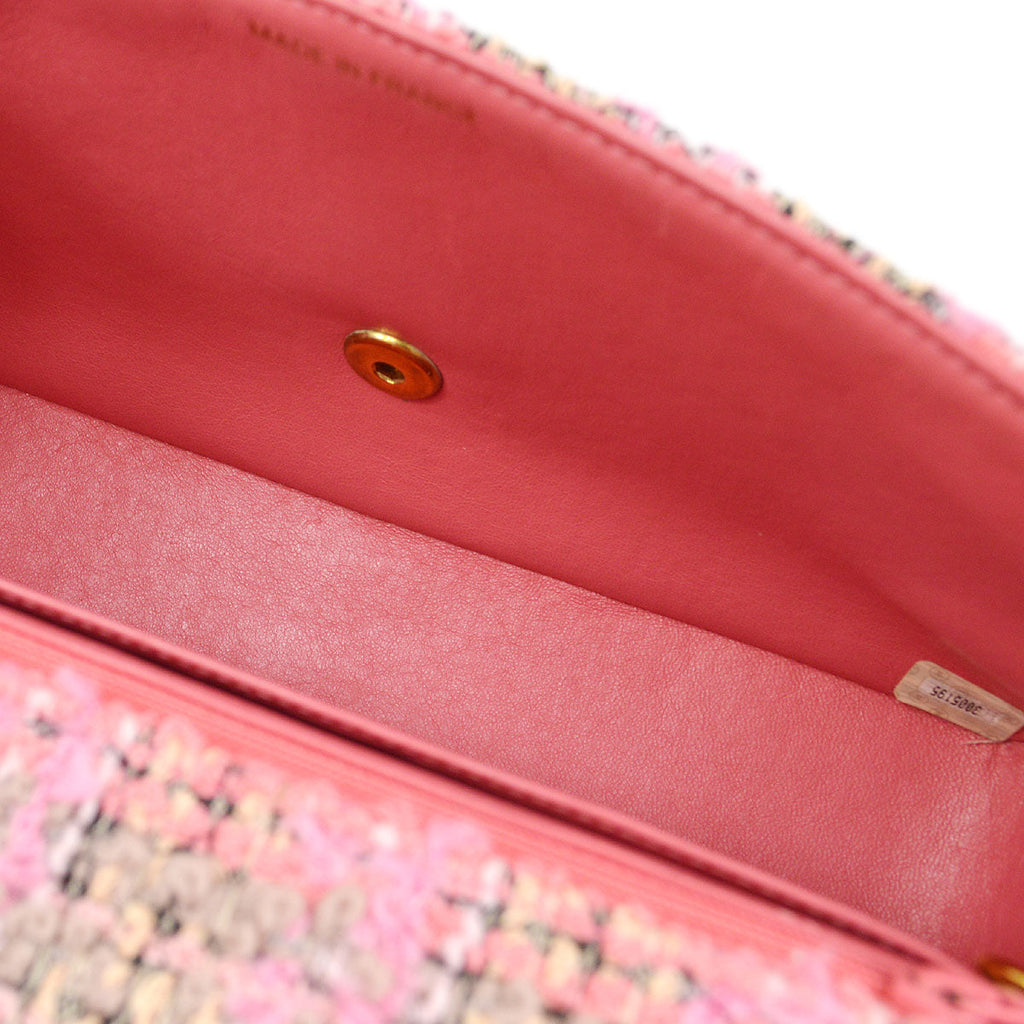 Chanel 1994 Tweed Classic Flap Handbag Medium