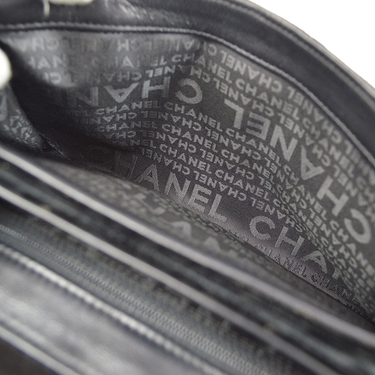 CHANEL 2005 Camelia Handbag Black Velvet