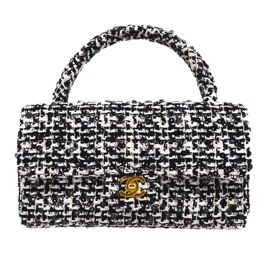 CHANEL 1994 Tweed Top Handle Bag