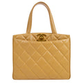 CHANEL 1994-1996 Beige Caviar Tote Bag