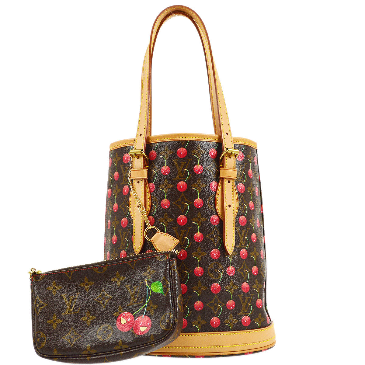 LOUIS VUITTON 2005 BUCKET PM MONOGRAM CHERRY M95012