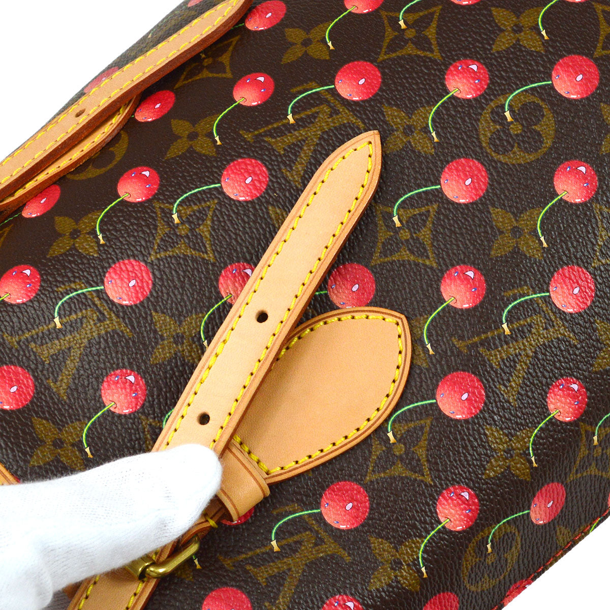 LOUIS VUITTON 2005 BUCKET PM MONOGRAM CHERRY M95012
