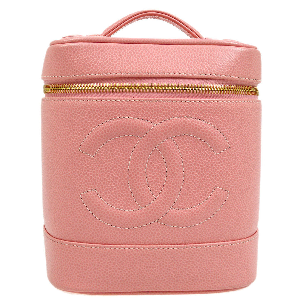 CHANEL 2003-2004 Pink Caviar Timeless Vanity Handbag