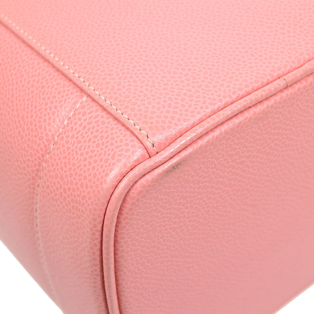 CHANEL 2003-2004 Pink Caviar Timeless Vanity Handbag