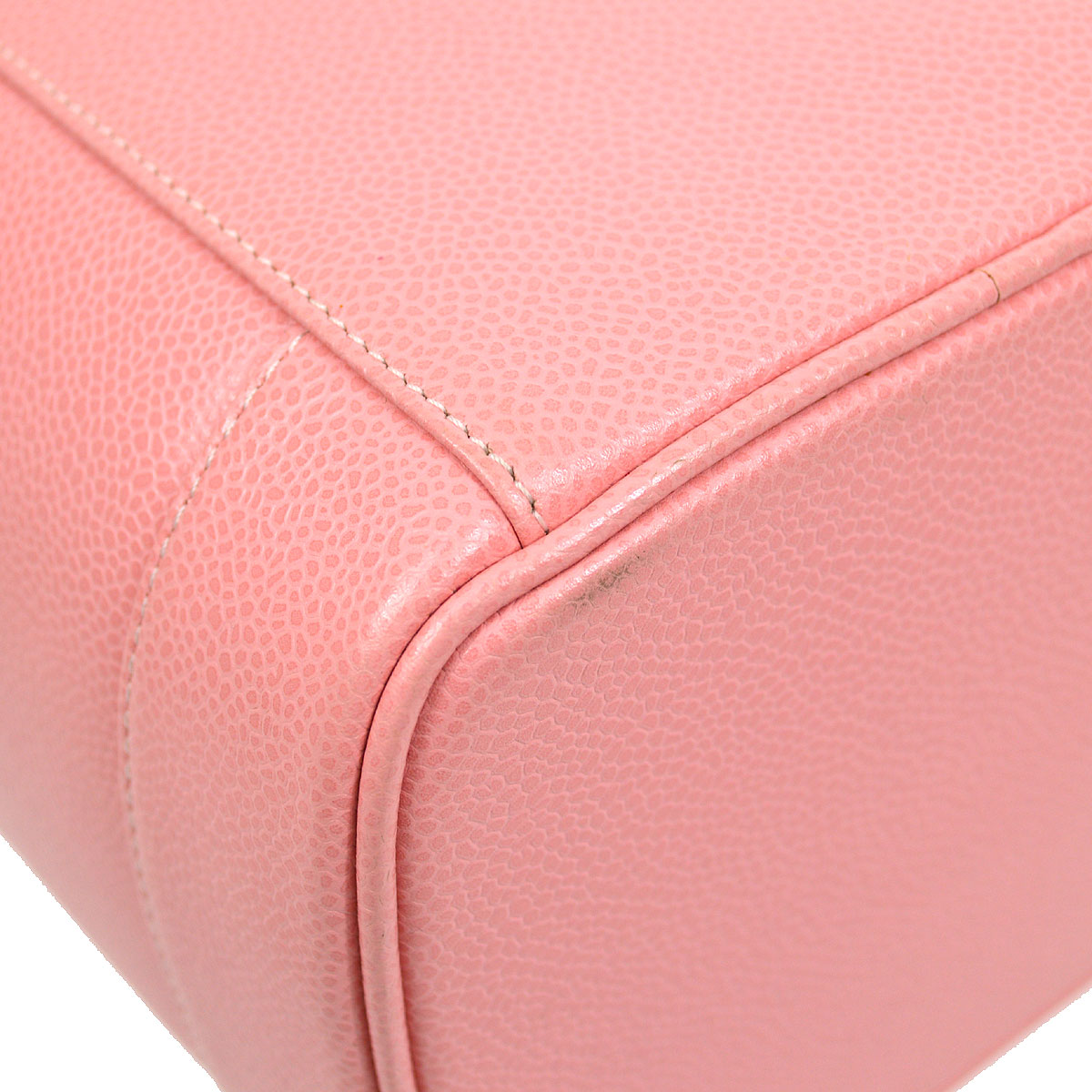 CHANEL 2003-2004 Pink Caviar Timeless Vanity Handbag