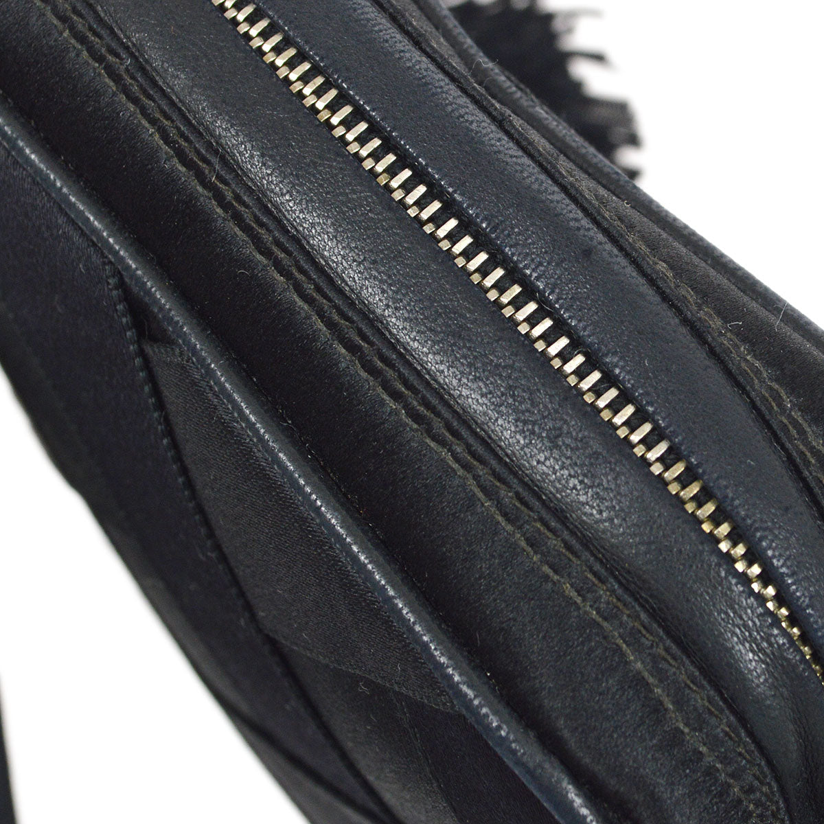 CHANEL 1991-1994 Camera Bag Mini Black satin