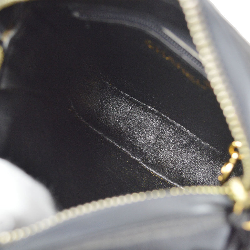 CHANEL 1991-1994 Camera Bag Mini Black satin