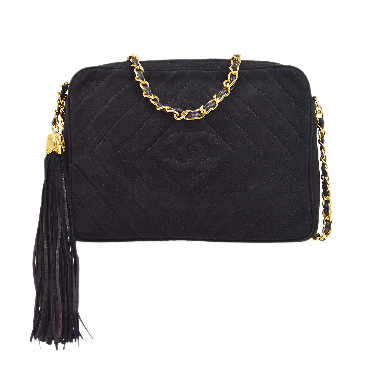 CHANEL 1991-1994 Small Diamond Camera Bag