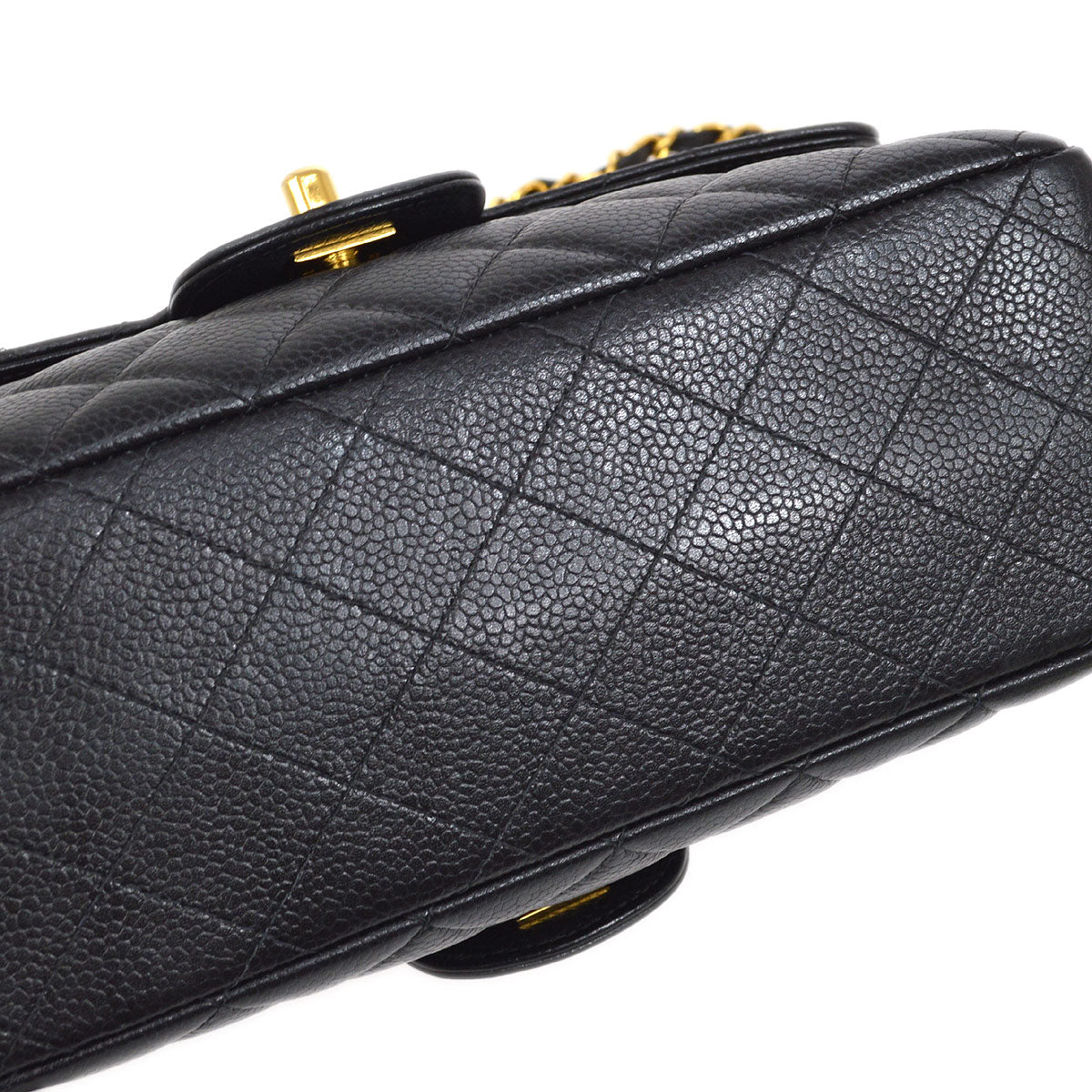 CHANEL 1996-1997 Both Side Classic Flap Small Black Caviar