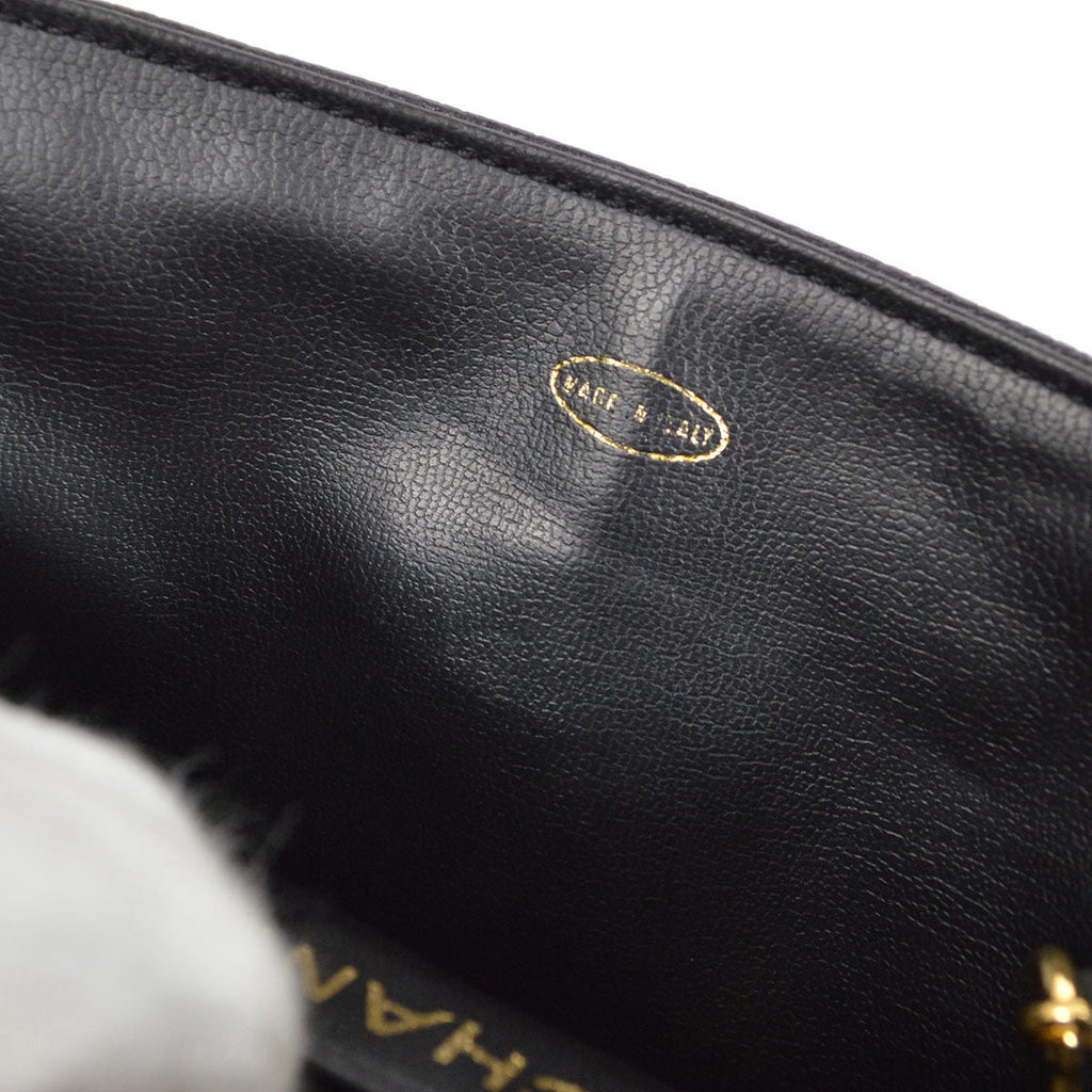 CHANEL 1991-1994 Triple CC Belt Bag Black Caviar #75