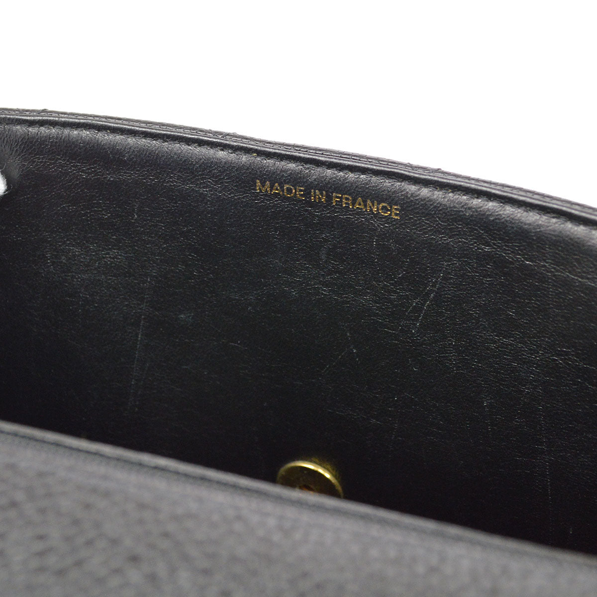CHANEL 1994-1996 Big CC Straight Flap medium Black Caviar