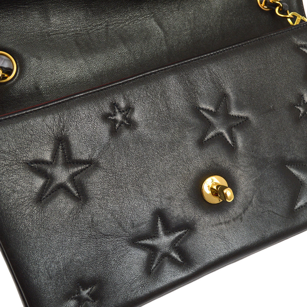CHANEL * 1994-1996 Star Stitch Classic Single Flap Medium