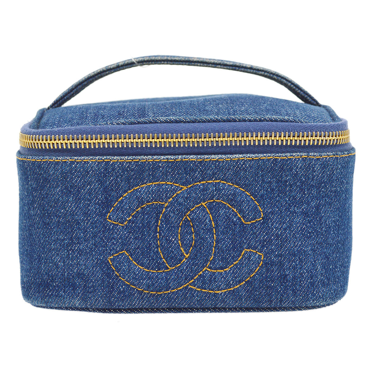 CHANEL 1997 timeless Vanity Handbag Denim