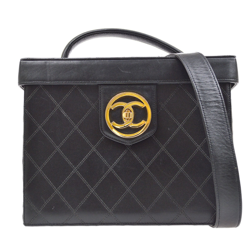 CHANEL 1991-1994 Cosmoline Circled CC Vanity Handbag