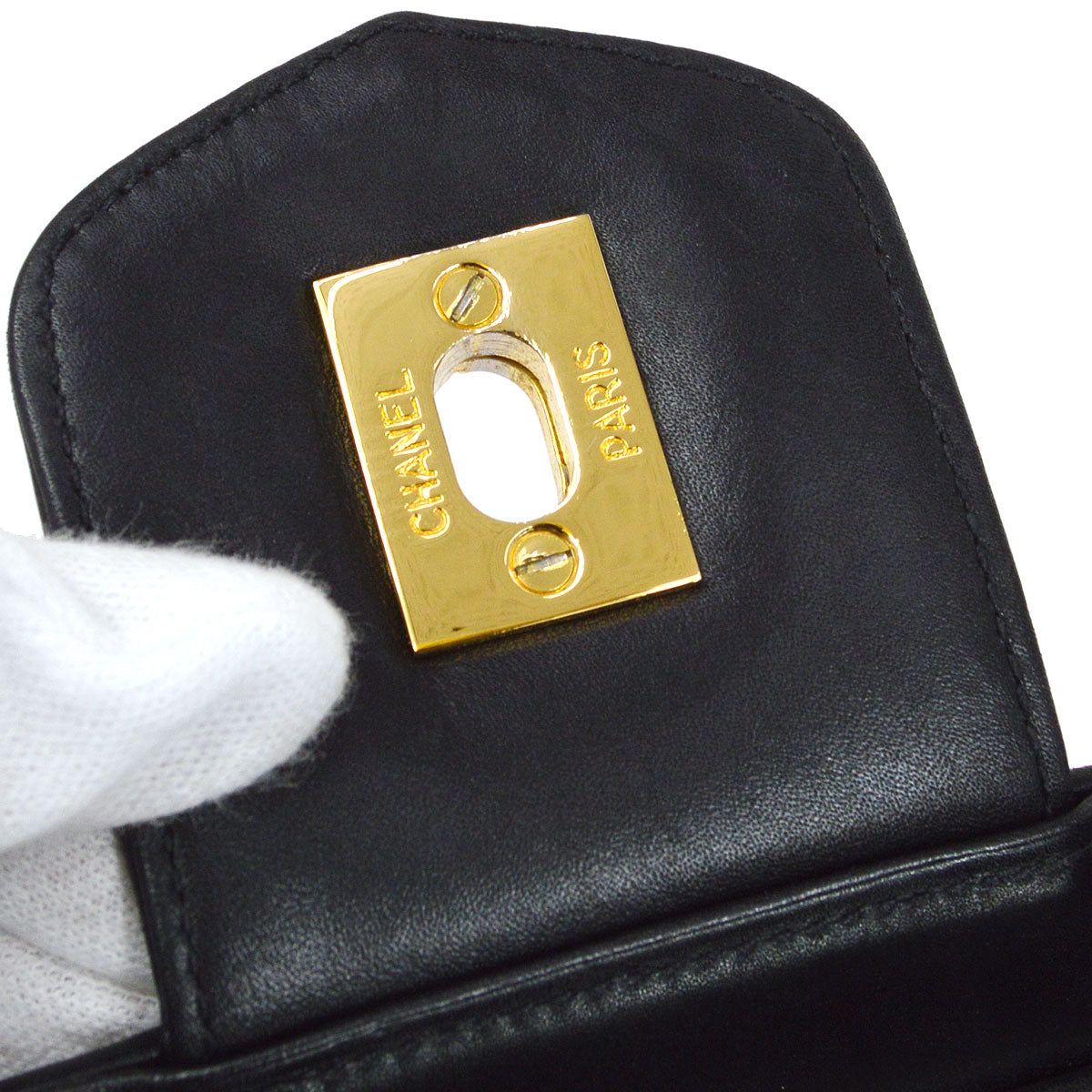 CHANEL 1991-1994 Cosmoline Circled CC Vanity Handbag