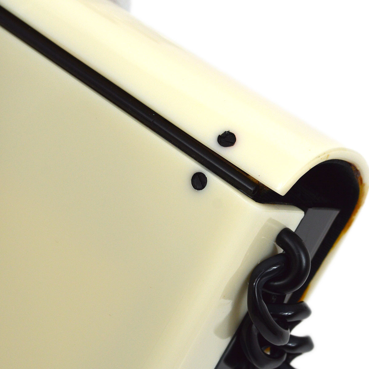 CHANEL 2000-2001 Monochrome Acrylic Shoulder Bag Small