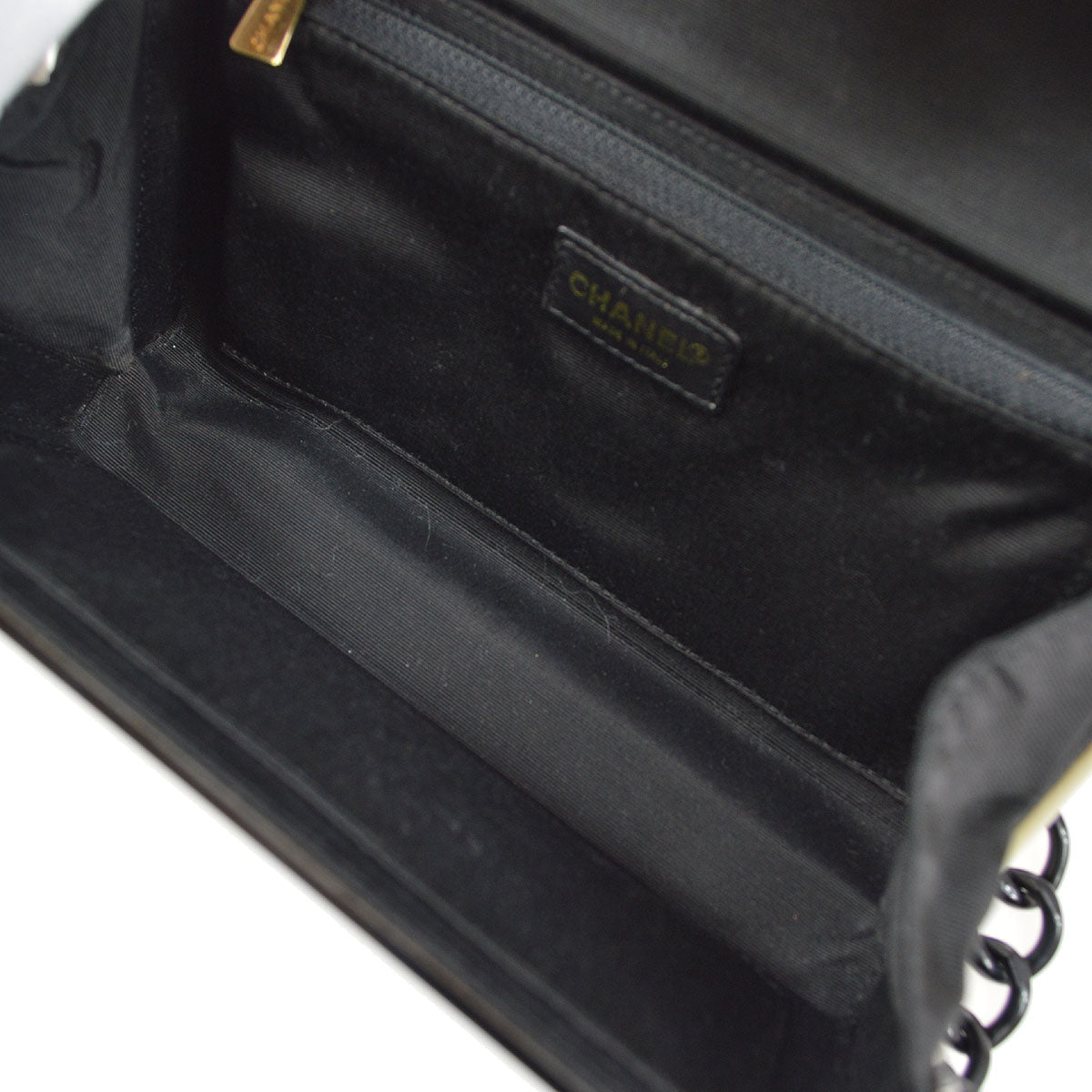 CHANEL 2000-2001 Monochrome Acrylic Shoulder Bag Small