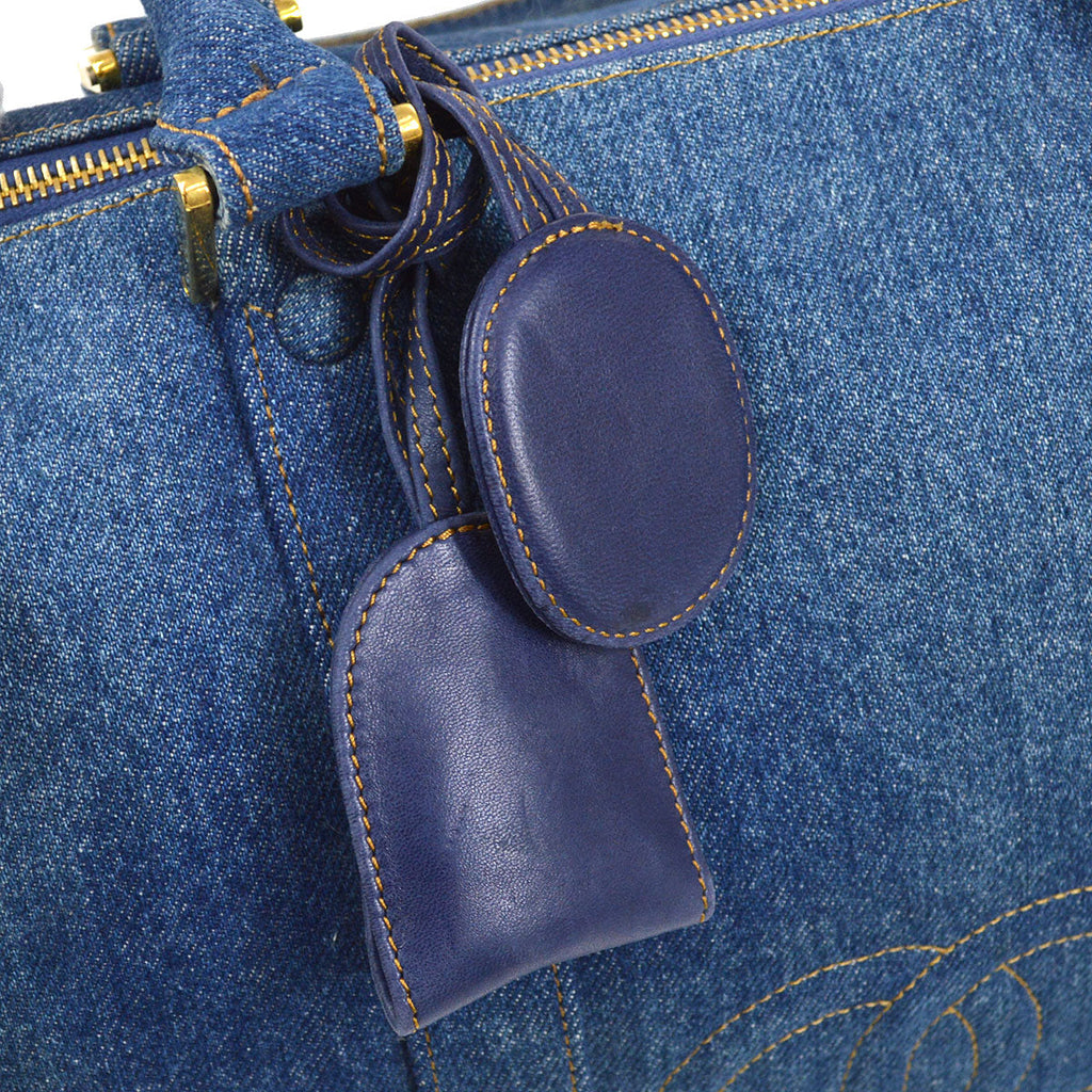 CHANEL 1996-1997 2way Boston 35 Denim