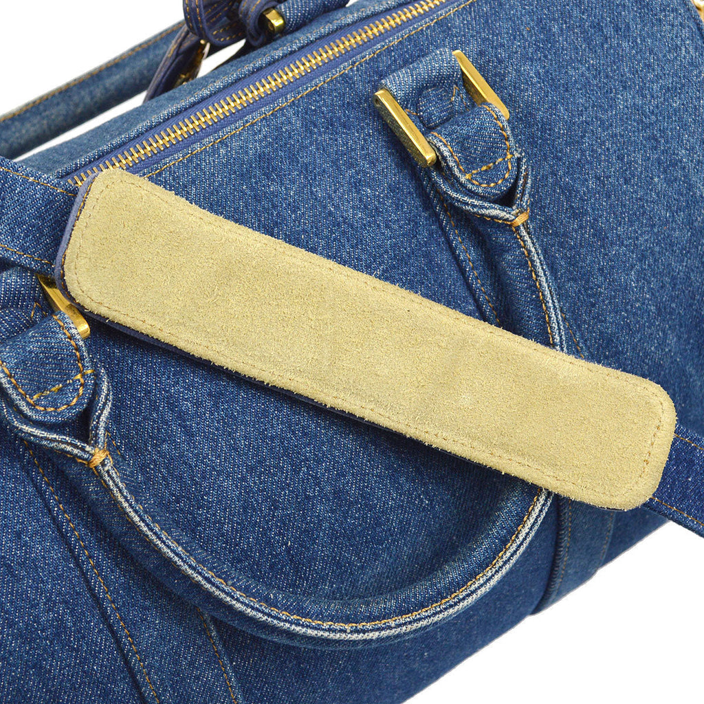CHANEL 1996-1997 2way Boston 35 Denim