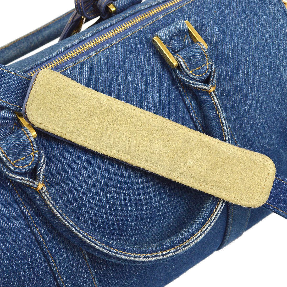 CHANEL 1996-1997 2way Boston 35 Denim