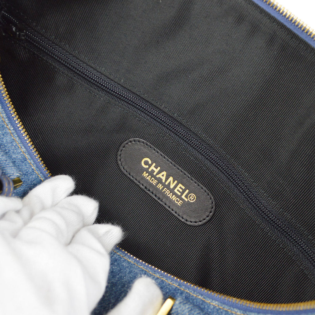 CHANEL 1996-1997 2way Boston 35 Denim