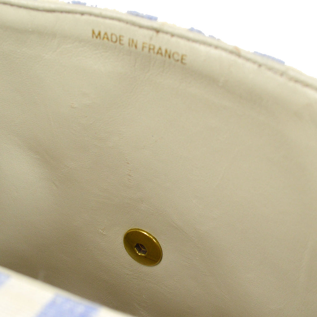 CHANEL 1994-1996 Big CC Striped Straight Flap Medium