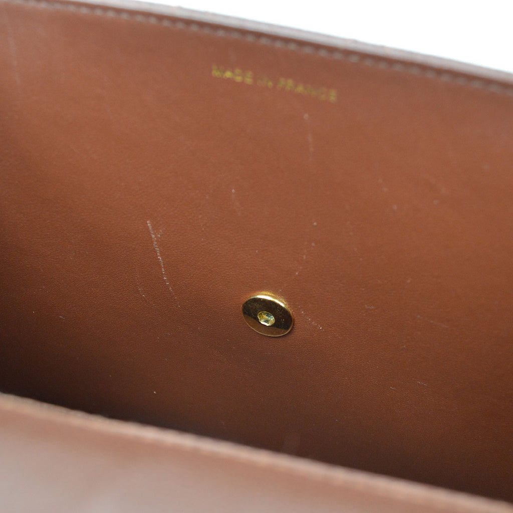 CHANEL 1998 Classic Flap Jumbo Sellier Brown Caviar