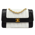 CHANEL 1991-1994 Vertical Border Flap Small Lambskin