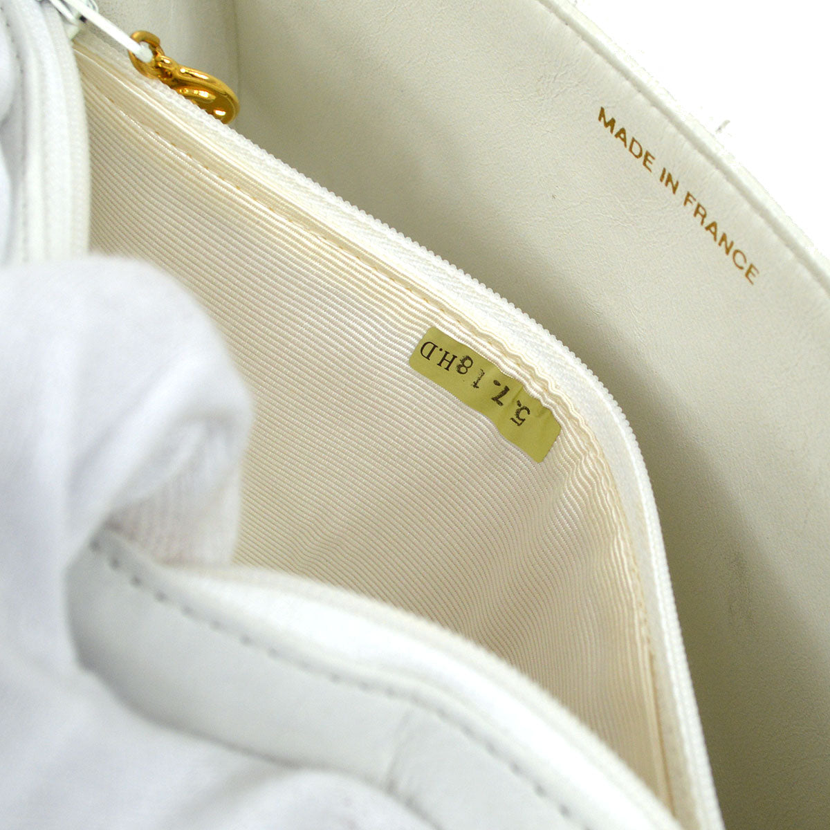 CHANEL 1991-1994 Vertical Border Flap Small Lambskin