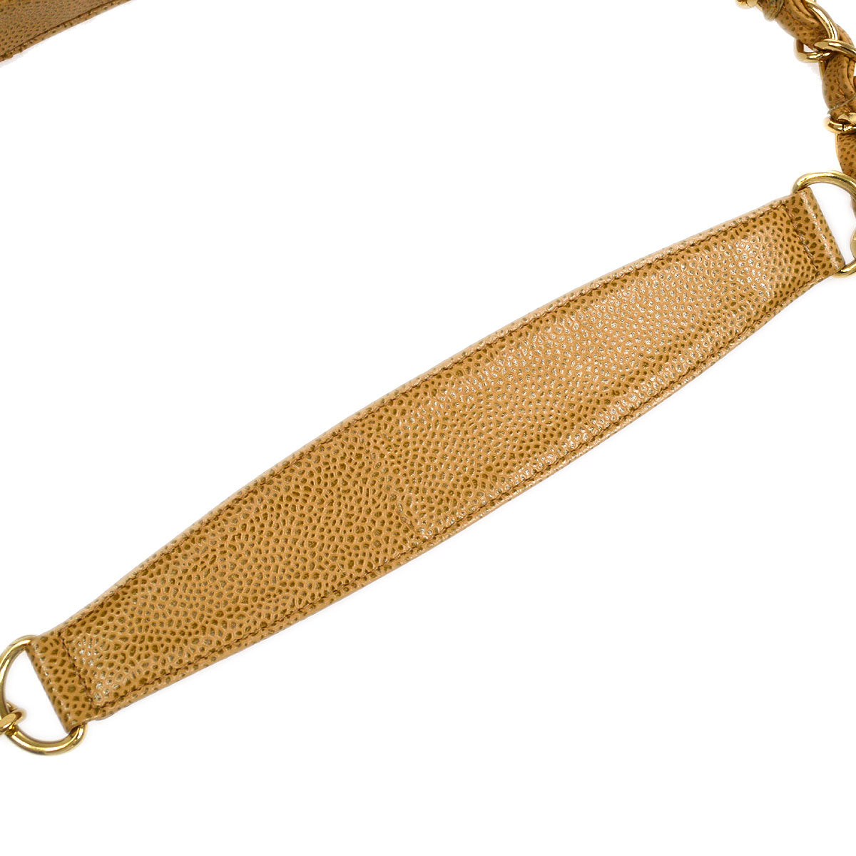 CHANEL 2003-2004 Hobo Bag Beige Caviar