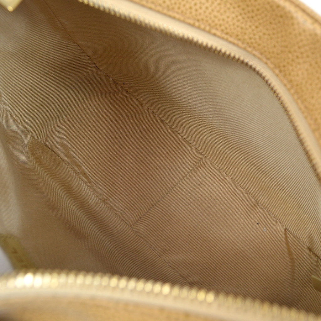 CHANEL 2003-2004 Hobo Bag Beige Caviar